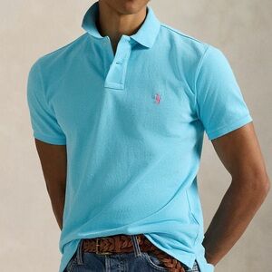 Classic Men’s Polo Shirt in Sky Blue